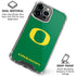 University of Oregon Yellow O on Green iPhone 16 Pro Clear Case